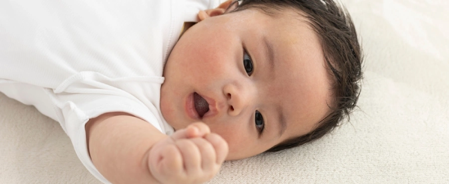 Banner Artikel Perkembangan Bayi 3 Bulan dan Tanda-Tanda Keterlambatannya